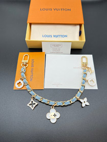 Louis Vuitton LV metal chain floral waist chain four-leaf clover bag chain pendant-0549